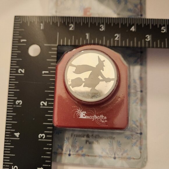 Witch Cutaways Hole Punch Emagination paper Scrapbook Halloween Holiday - Picture 4 of 6